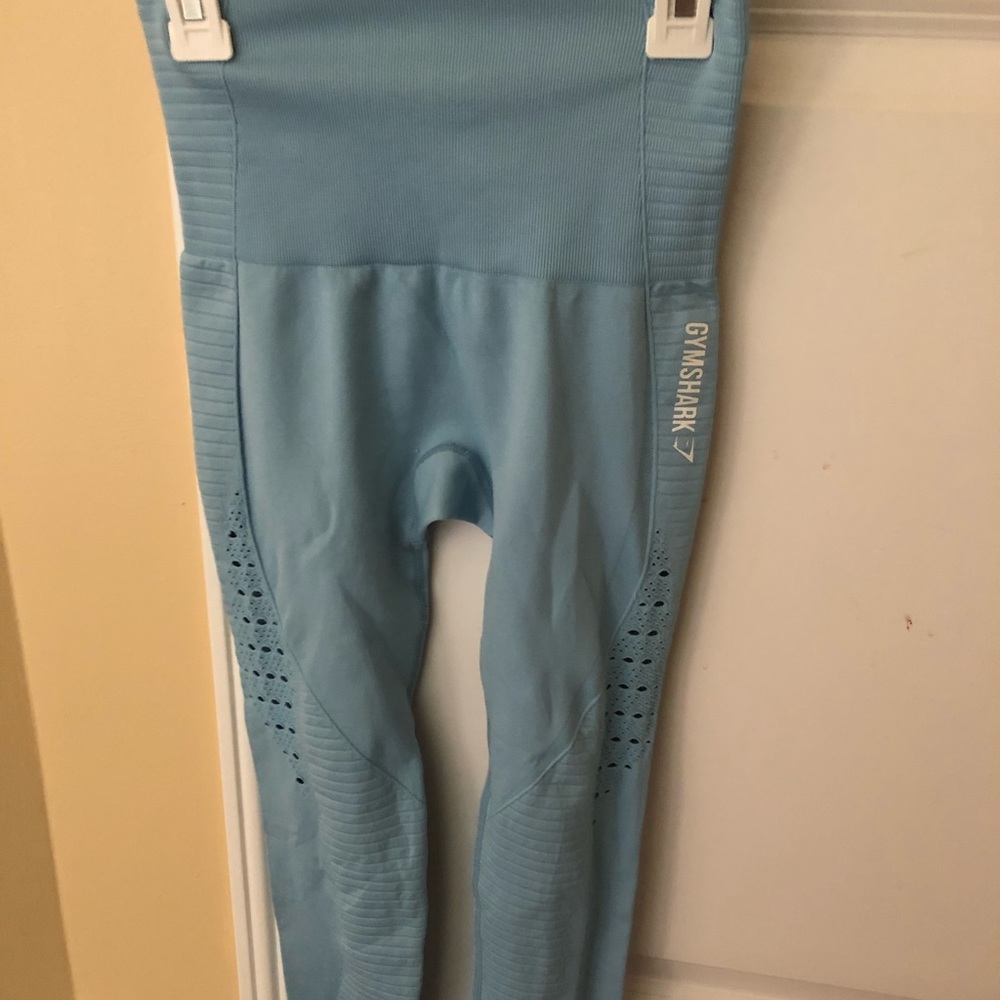 Gymshark blue seamless leggings XS